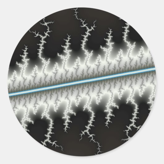 Sticker Rond Fil électrique - Fractal (Devant)