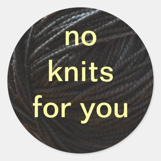 Sticker Rond Fil noir (Devant)