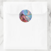 Sticker Rond Fil Tricot teint (Sac)