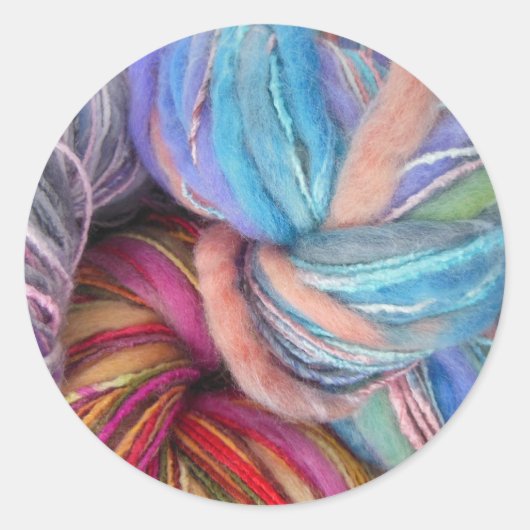 Sticker Rond Fil Tricot teint (Devant)