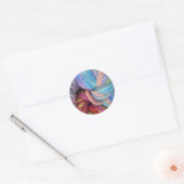 Sticker Rond Fil Tricot teint (Enveloppe)