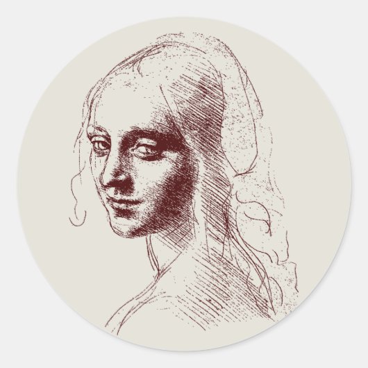 Sticker Rond fille (Devant)