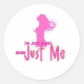 Sticker Rond fille (Devant)