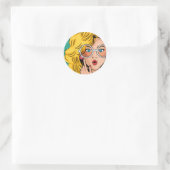 Sticker Rond Fille #1 (Sac)