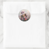 Sticker Rond fille à la soapbubble - la chanson de Sharon (Sac)