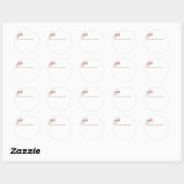 Sticker Rond Fille - Aller (Feuille)