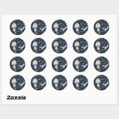 Sticker Rond Fille Astéroïde (Feuille)