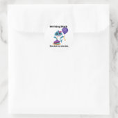 Sticker Rond Fille Birthday Baby Shark (Sac)