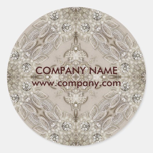 Sticker Rond Fille branchée Gatsby Chic Mode Paris Dentelle (Devant)