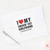 Sticker Rond fille_chaude (Enveloppe)