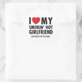 Sticker Rond fille_chaude (Sac)