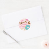 Sticker Rond Fille d'anniversaire Donut Party - Envelope Seal (Enveloppe)