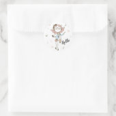 Sticker Rond Fille dansante (Sac)