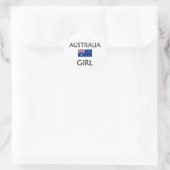 STICKER ROND FILLE D'AUSTRALIE (Sac)