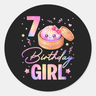 Sticker Rond Fille de 7 ans Cute Dumpling Kawaii Anime 7