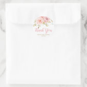 Sticker Rond Fille de Baby shower rose pâle Fille Favoriser (Sac)