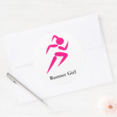 Sticker Rond Fille de coureur ! (Enveloppe)