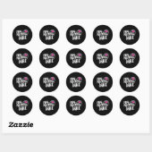 Sticker Rond Fille de football (Feuille)