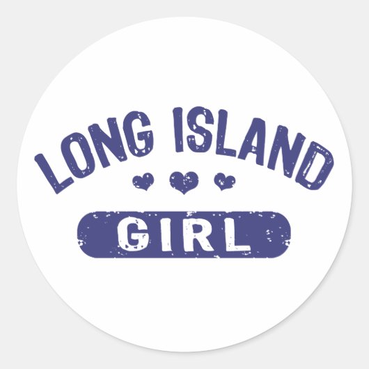 Sticker Rond Fille de Long Island (Devant)