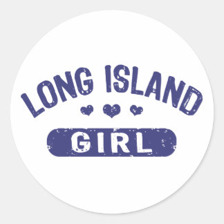 Sticker Rond Fille de Long Island