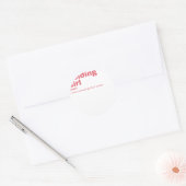 Sticker Rond Fille de soudage - Soudage (Enveloppe)