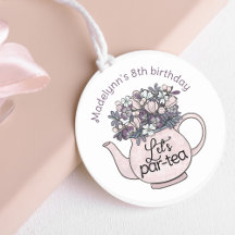 Fille de théière Florale Fille d'anniversaire Tea 