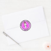 Sticker Rond Fille des arts martiaux (Enveloppe)