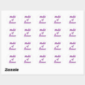 Sticker Rond Fille d'honneur tout simplement amour (Feuille)