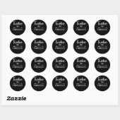 Sticker Rond Fille Douzième anniversaire 12 ans Anniversaire Fi (Feuille)