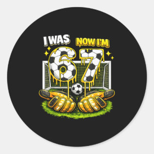 Sticker Rond Fille garçon 7 ans d'anniversaire j'ai 6 ans maint