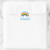 Sticker Rond Fille Gay (Sac)