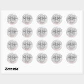 Sticker Rond Fille Grunge Argent Rose Parties scintillant Peau (Feuille)