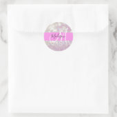 Sticker Rond Fille Lilac Shimmer Parties scintillant Étincelles (Sac)