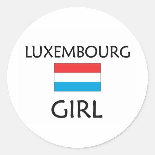 STICKER ROND FILLE LUXEMBOURG (Devant)