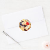 Sticker Rond Fille ouvrière (Enveloppe)