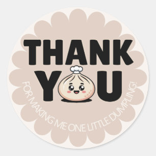 Sticker Rond Fille Petit Pâté 1er Anniversaire