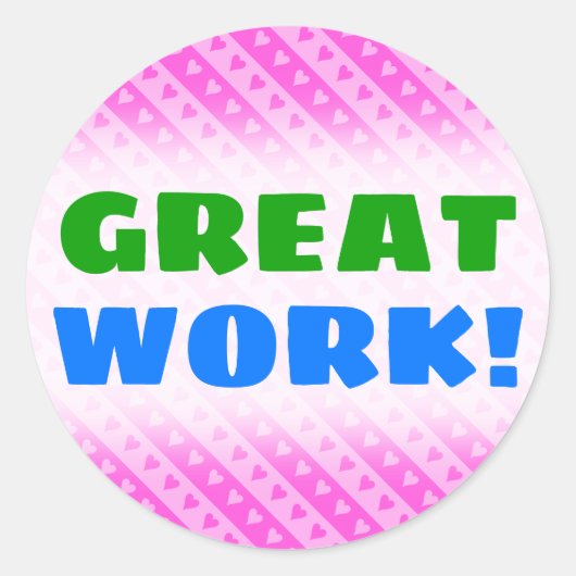 Sticker Rond Fille rose pâle et rose foncé Motif (Devant)