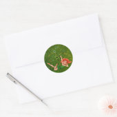 Sticker Rond Fille shamrock (Enveloppe)