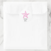 Sticker Rond fille texas (Sac)