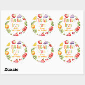 Sticker Rond Fille Two-tti frutti 2ème anniversaire (Feuille)