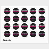 Sticker Rond Filles (Feuille)