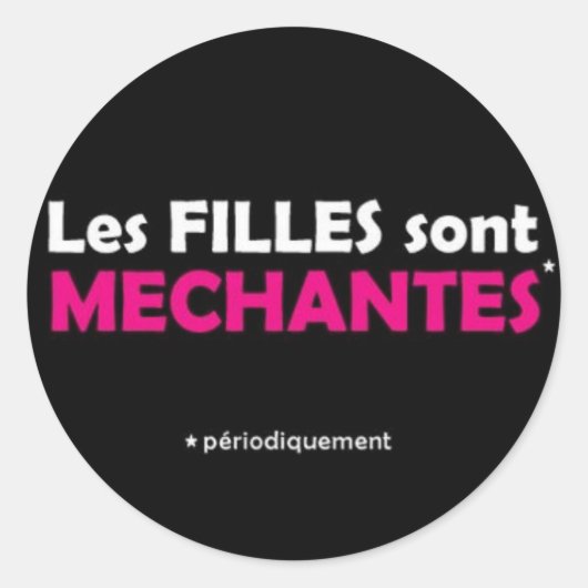 Sticker Rond Filles (Devant)