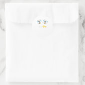 Sticker Rond Filles Boo Bees Funny Ghost Boobees Hallowee (Sac)