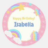 Sticker Rond Fille's Delight Pop It (Devant)