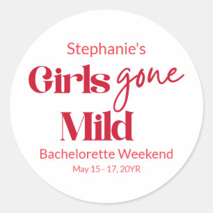 Sticker Rond Filles Devenues Douces Date Bachelorette Week-end