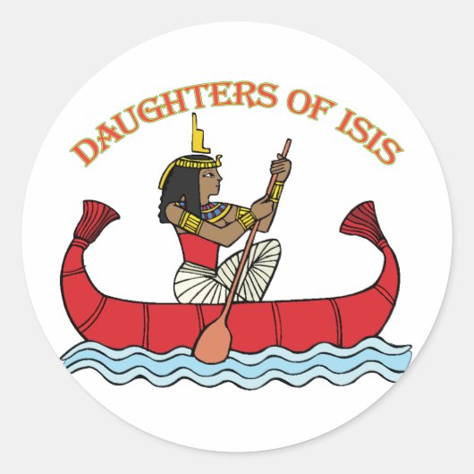 Sticker Rond Filles d'Isis (Devant)