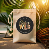 Sticker Rond Filles en liberté Safari EVJF ID1148