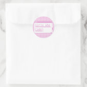 Sticker Rond Filles qui codent (Sac)