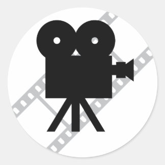 Sticker Rond film de cinéma hollywood