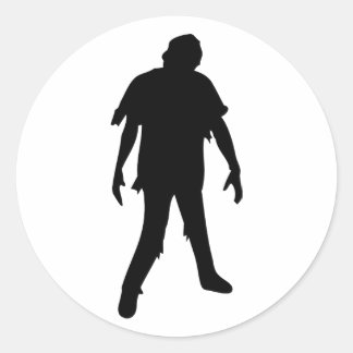 Sticker Rond Film d'horreur Zombie mort